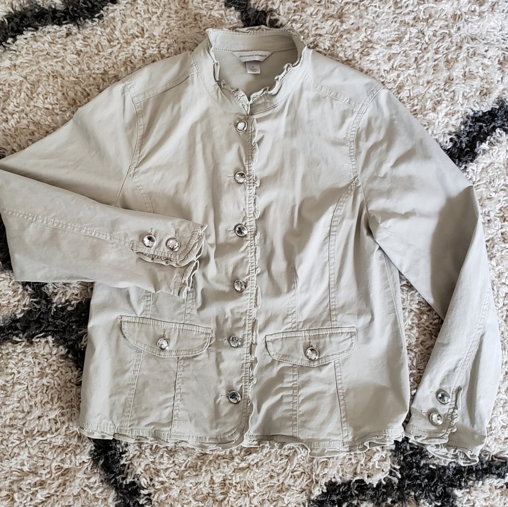 Adorable Christopher and Banks ruffled jacket